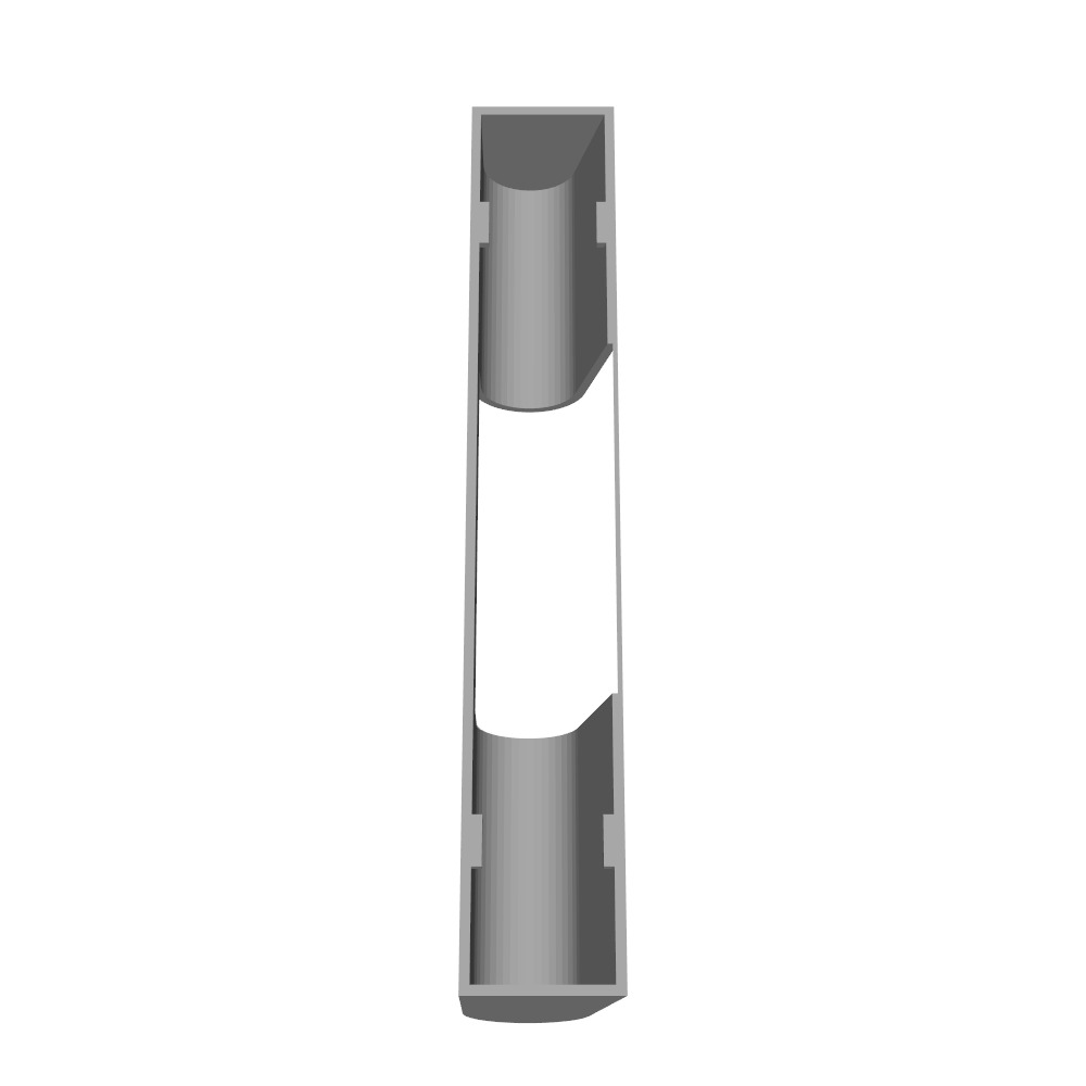 Scharnierabdeckung passend für Fenster, 93mm und 95mm, 14mm Breite