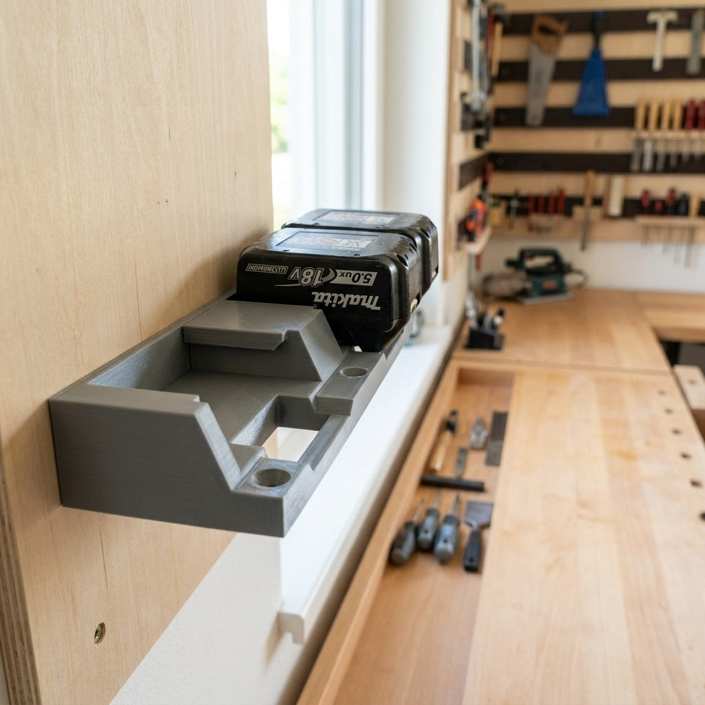 Akku Doppel-Wandhalterung passend für Makita 18V