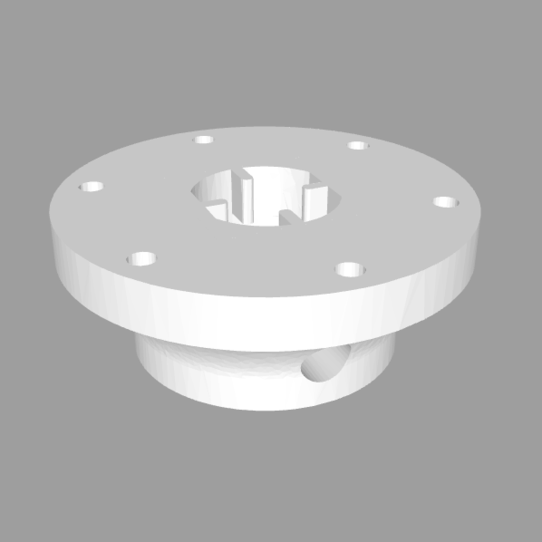 Stabiler Adapter / Zubehör kompatibel mit Thrustmaster T150/TMX 70 und 74mm