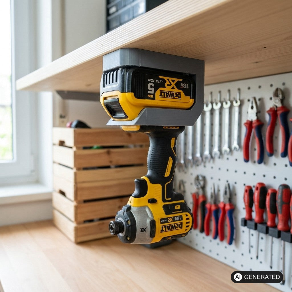 10x Akku-Geräthalter passend für DeWalt/Milwaukee Akkus und Geräte