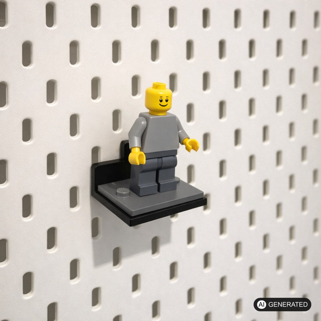 5x Ständer passend für Lego Minifiguren Haken Ikea Skadis