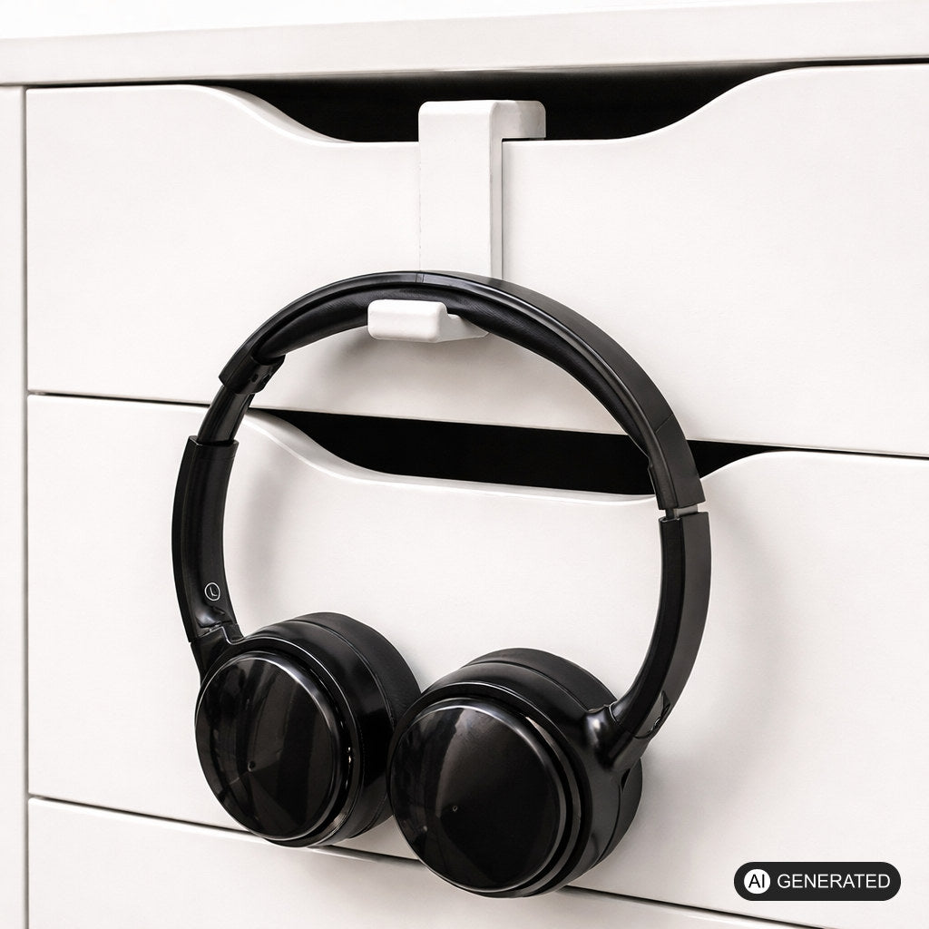 Kopfhörer Headset Halter passend für IKEA ALEX Schublade Schubladenhalter