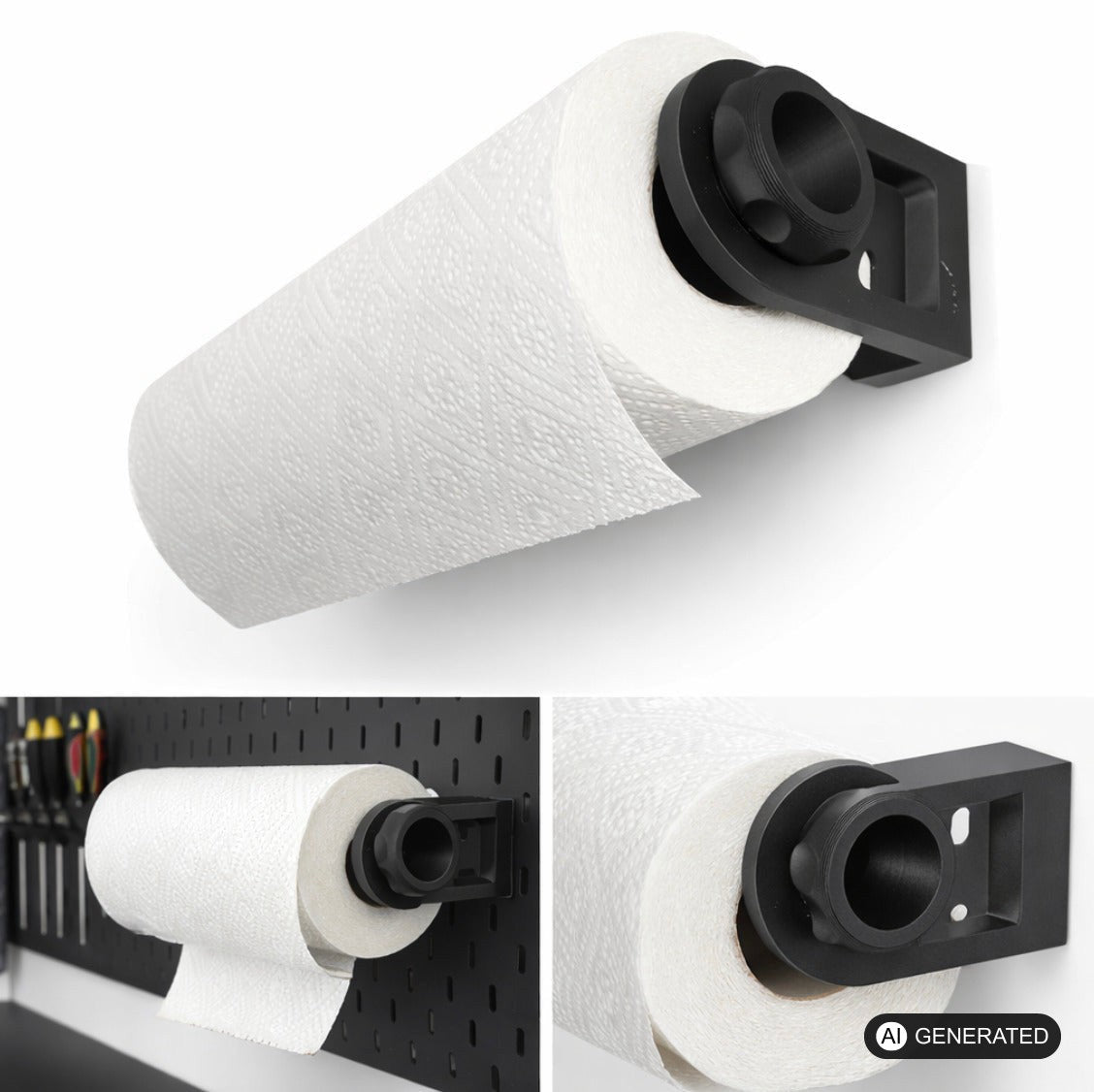 Küchenrollenhalter kompatibel mit IKEA Skadis Lochwand