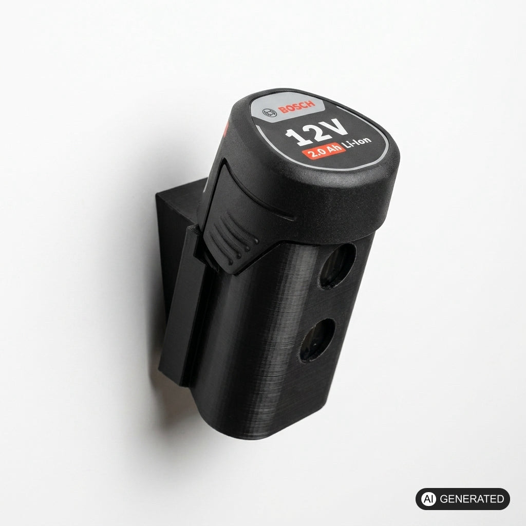 Wandhalterung passend für Bosch 12V Batterien