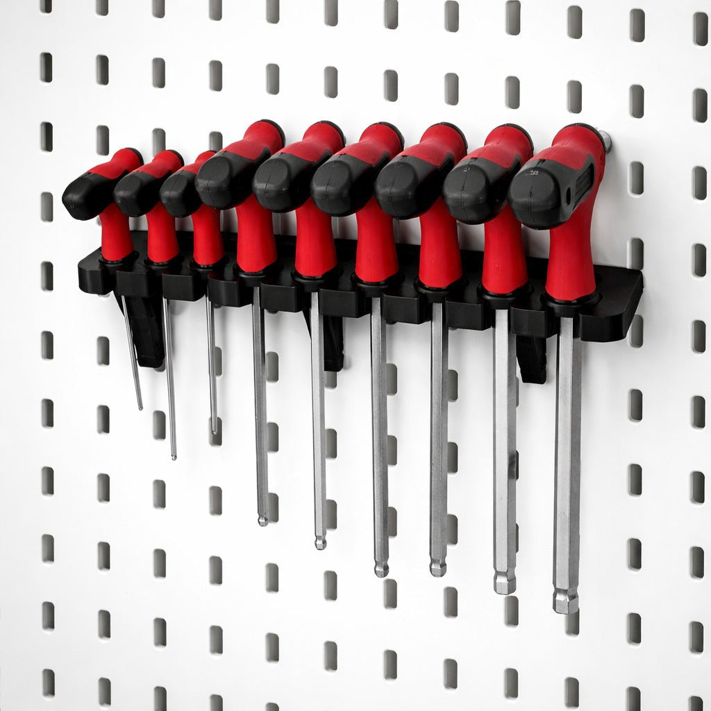 Halterung passend für Ikea Skadis und Parkside T-Griff-Inbusschlüssel