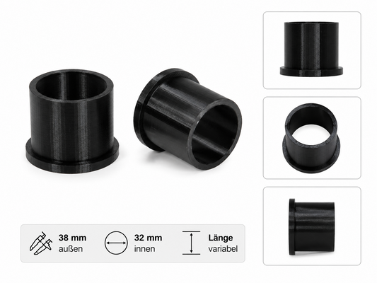2x Flex Reduzierung 38mm/32mm Set Reduktion Poolschlauch passend für Intex