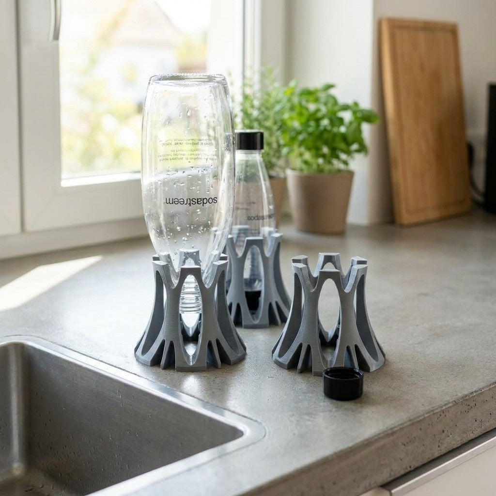 3er Set Abtropfhalter passend für SodaStream - Trockenständer / Flaschenhalter