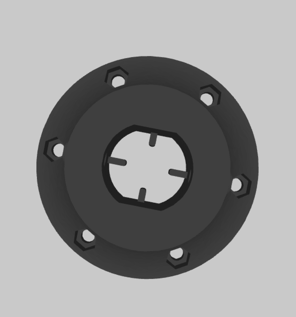 Stabiler Adapter / Zubehör kompatibel mit Thrustmaster T150/TMX 70 und 74mm