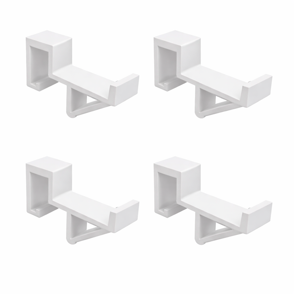 4x Halterung kompatibel zum Stapeln von IKEA TROFAST Boxen Regal Winkel Clips