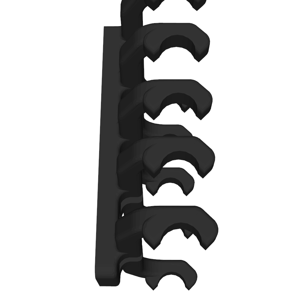 Pinselhalter kompatibel mit Ikea Skadis, 5 Fächer