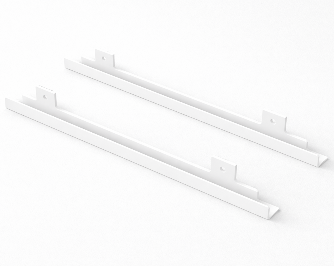 Halterung kompatibel mit IKEA TROFAST Boxen passend für IKEA LACK Tisch Schiene