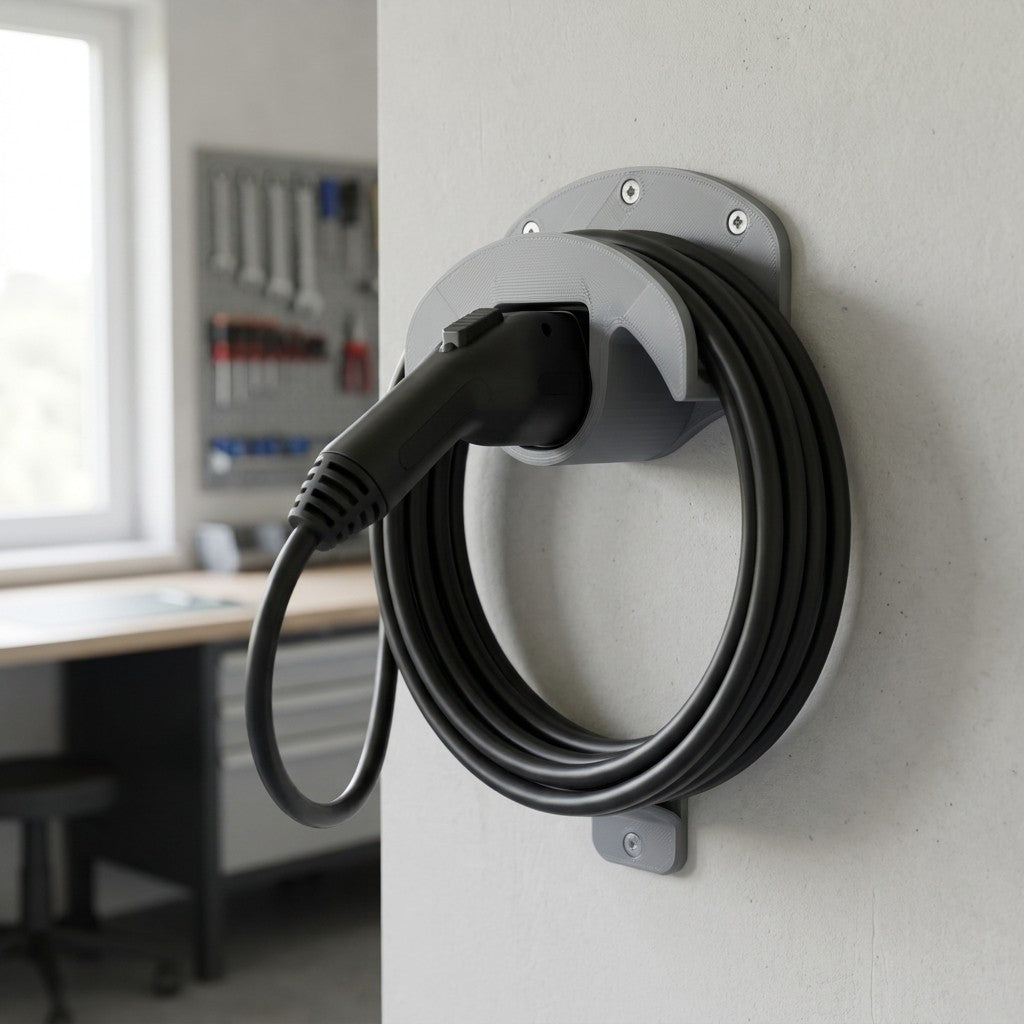 Wandhalterung Typ 2 für EV Ladekabel passend für Wallbox Stecker Kabelhalter