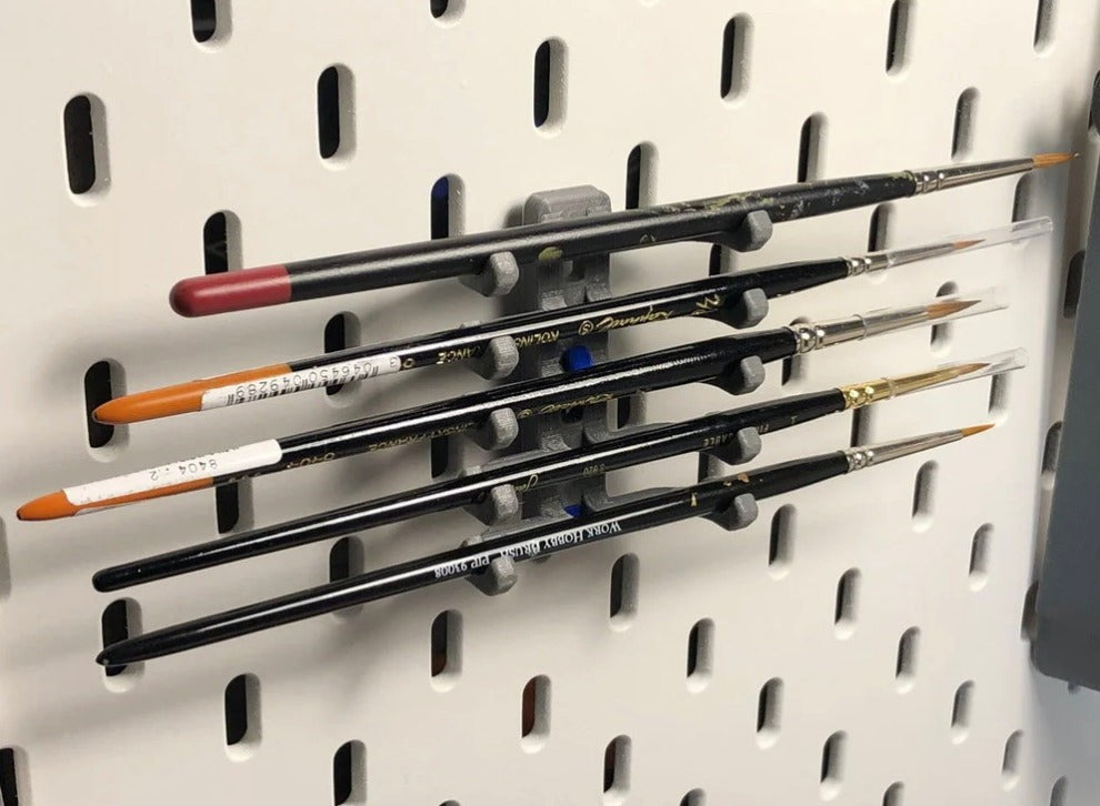 Pinselhalter kompatibel mit Ikea Skadis, 5 Fächer