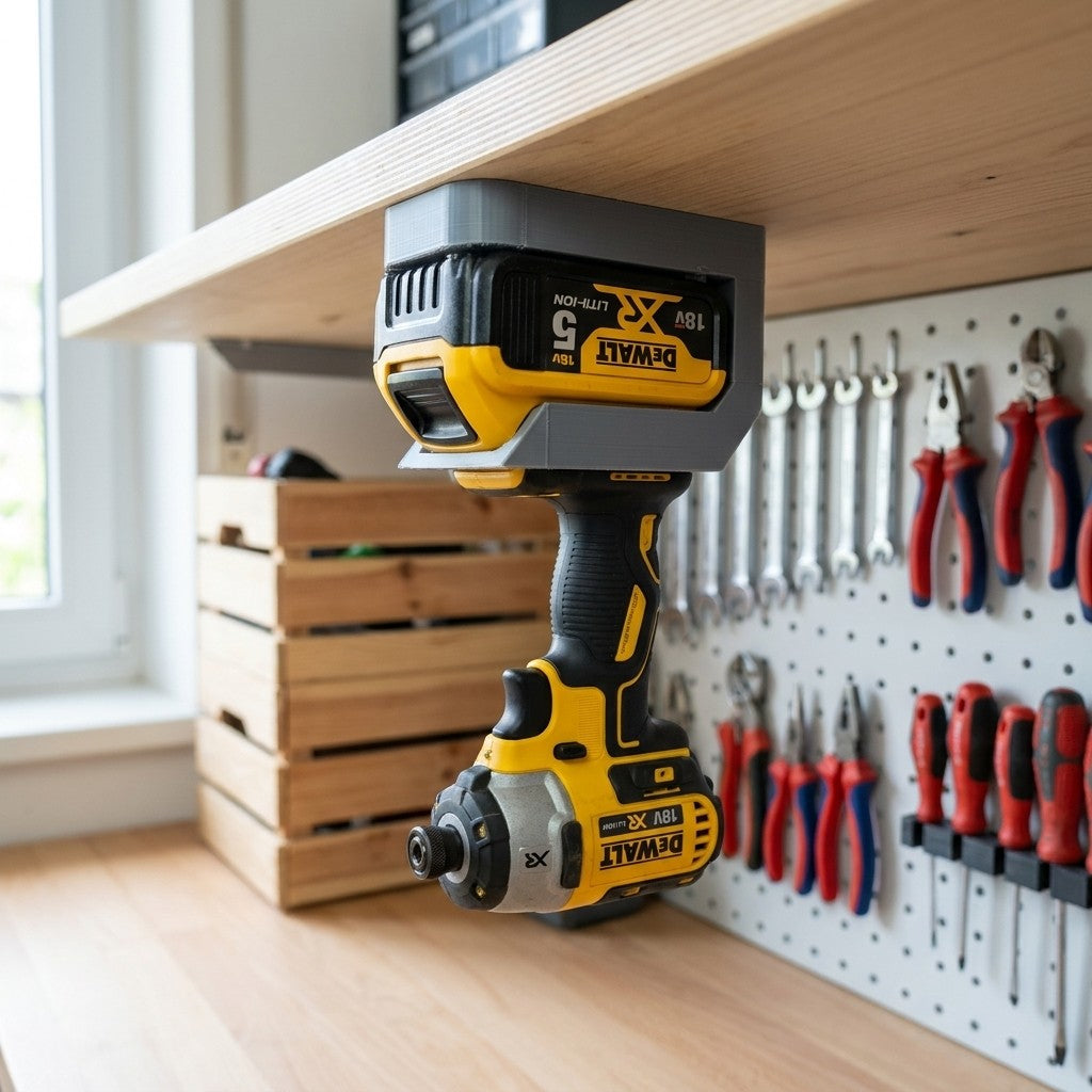 10x Akku-Geräthalter passend für DeWalt/Milwaukee Akkus und Geräte