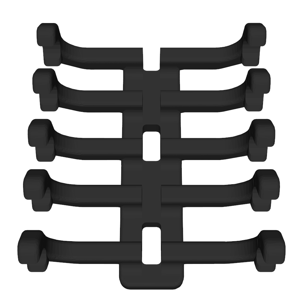 Pinselhalter kompatibel mit Ikea Skadis, 5 Fächer