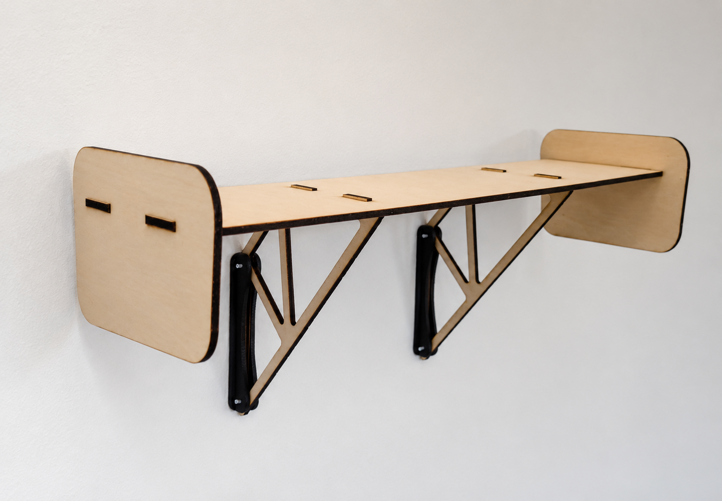 Wandregal Winkel Auto Heckspoiler Style Wing Shelf Ablage Regal - komplettes Set