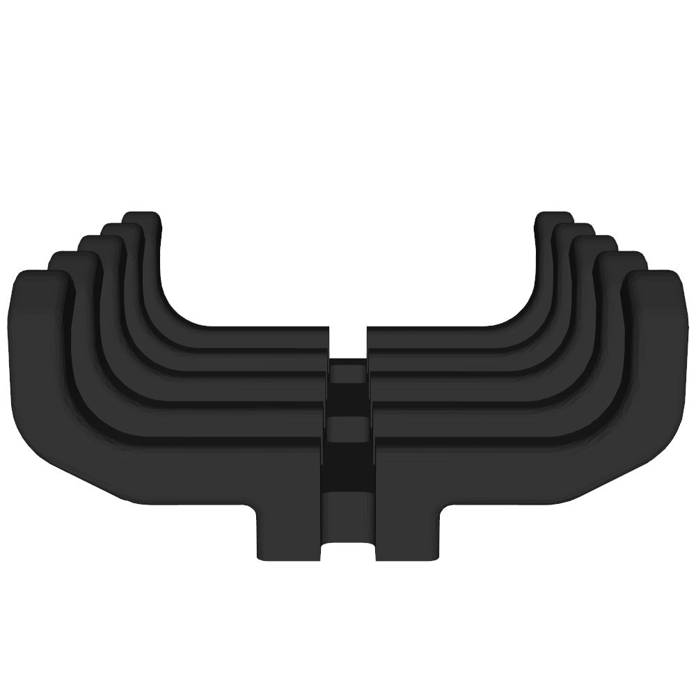 Pinselhalter kompatibel mit Ikea Skadis, 5 Fächer