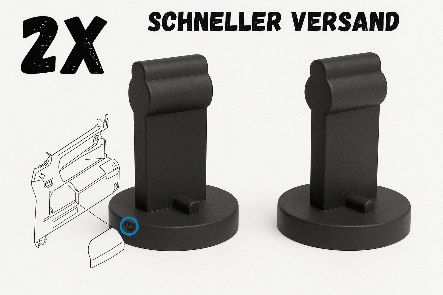 Clip Verbandskastendeckel passend für VW Bus T5 T6 7H5867549