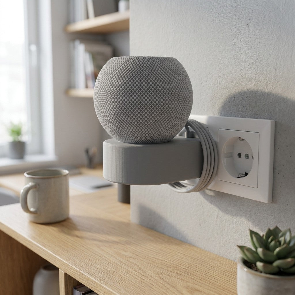 Halter passend für Apple HomePod mini ✅ Halterung - Steckdose - Montage - Wand