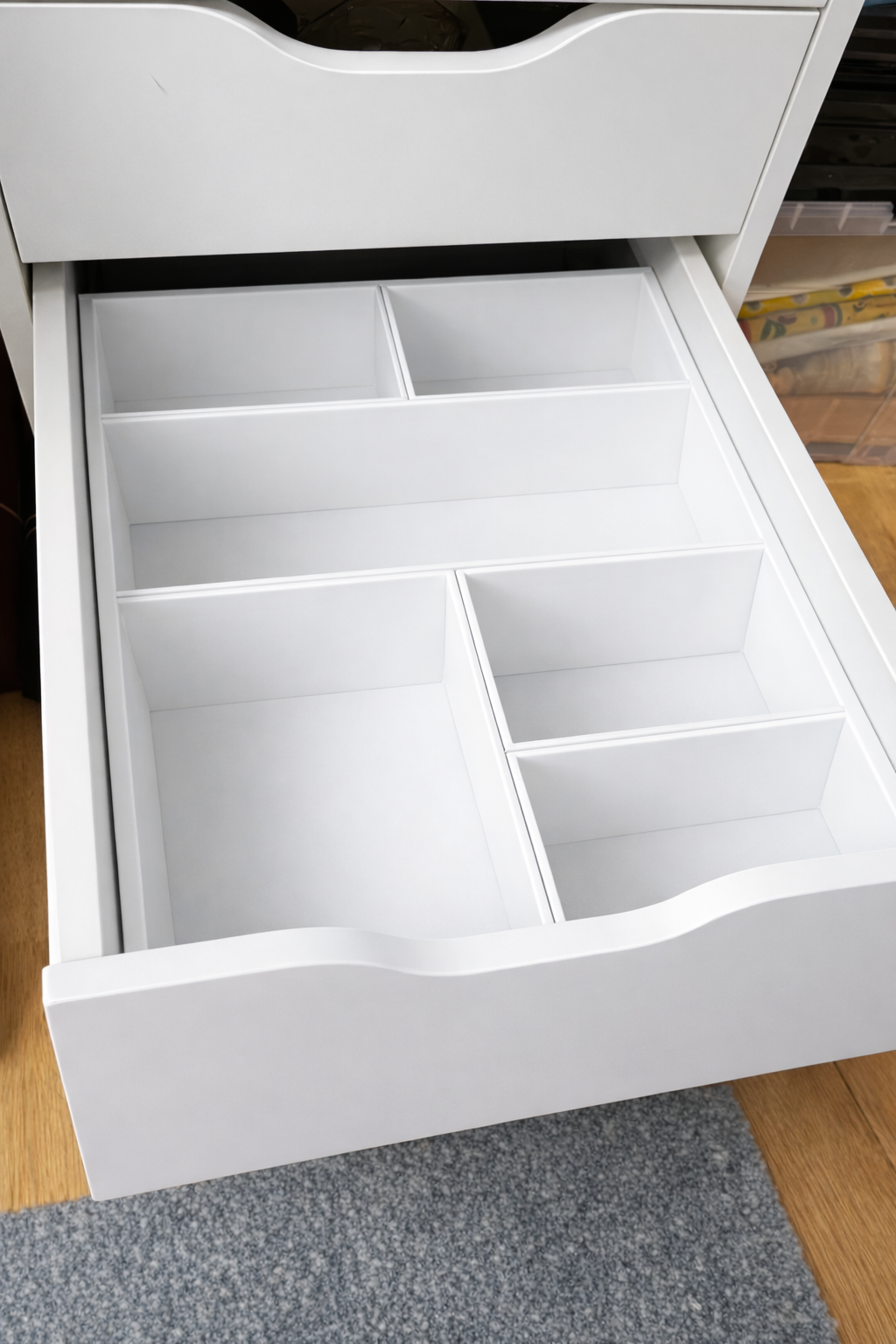 Organizer Schubladeneinsätze passend für IKEA ALEX untere Schublade