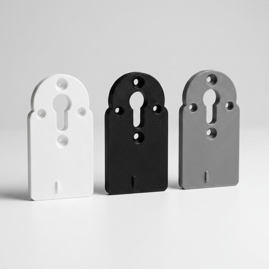 Adapterplatte passend für Nuki Smart Lock 3.0/4.0/Pro/Go Oval- Rundrosette