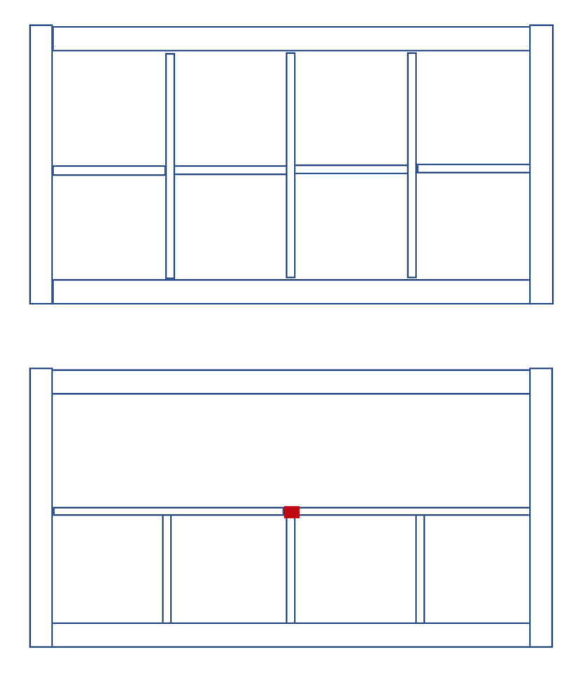Verbinder passend für IKEA Kallax Regal und Expedit Regaleinsatz DIY
