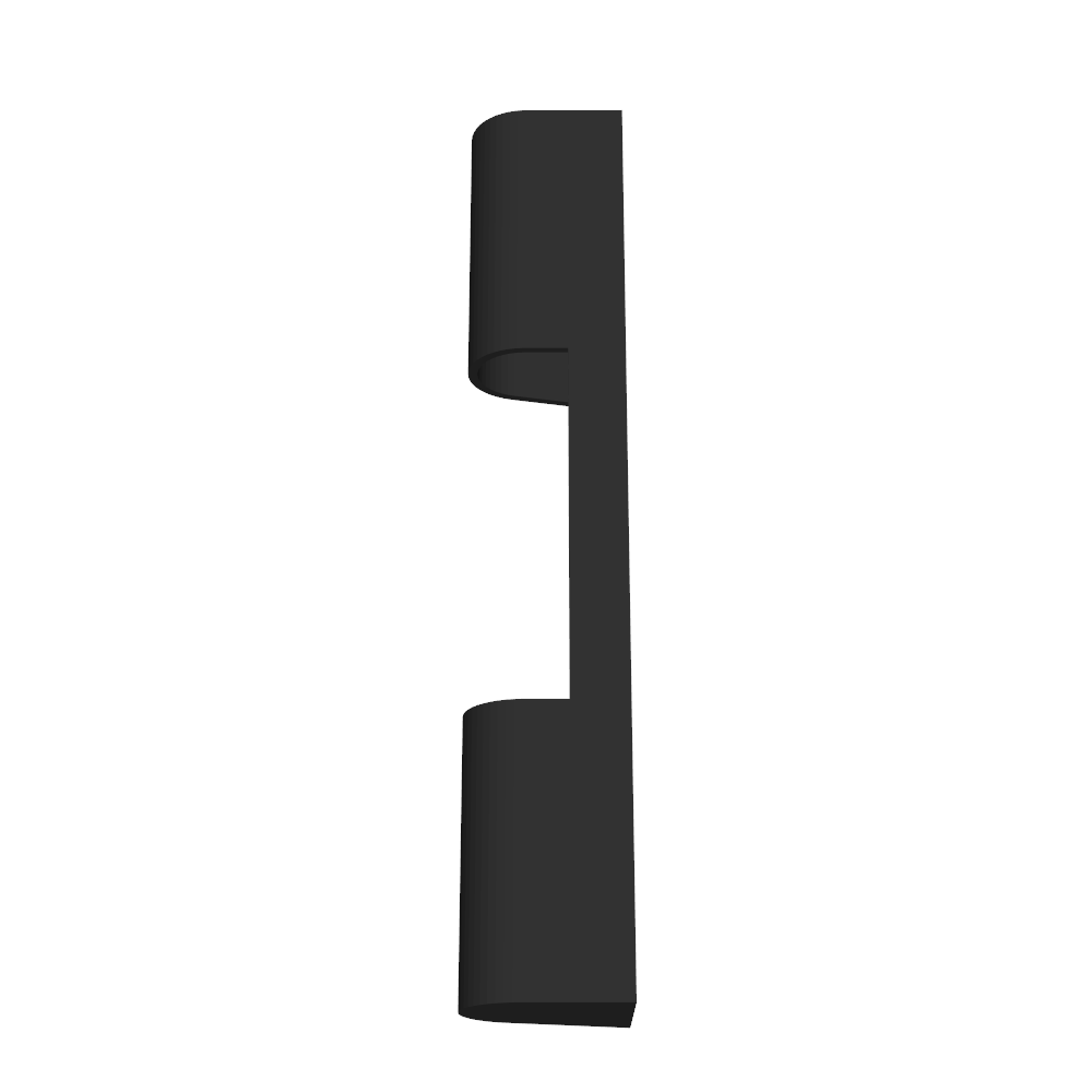 Scharnierabdeckung passend für Fenster, 93mm und 95mm, 14mm Breite