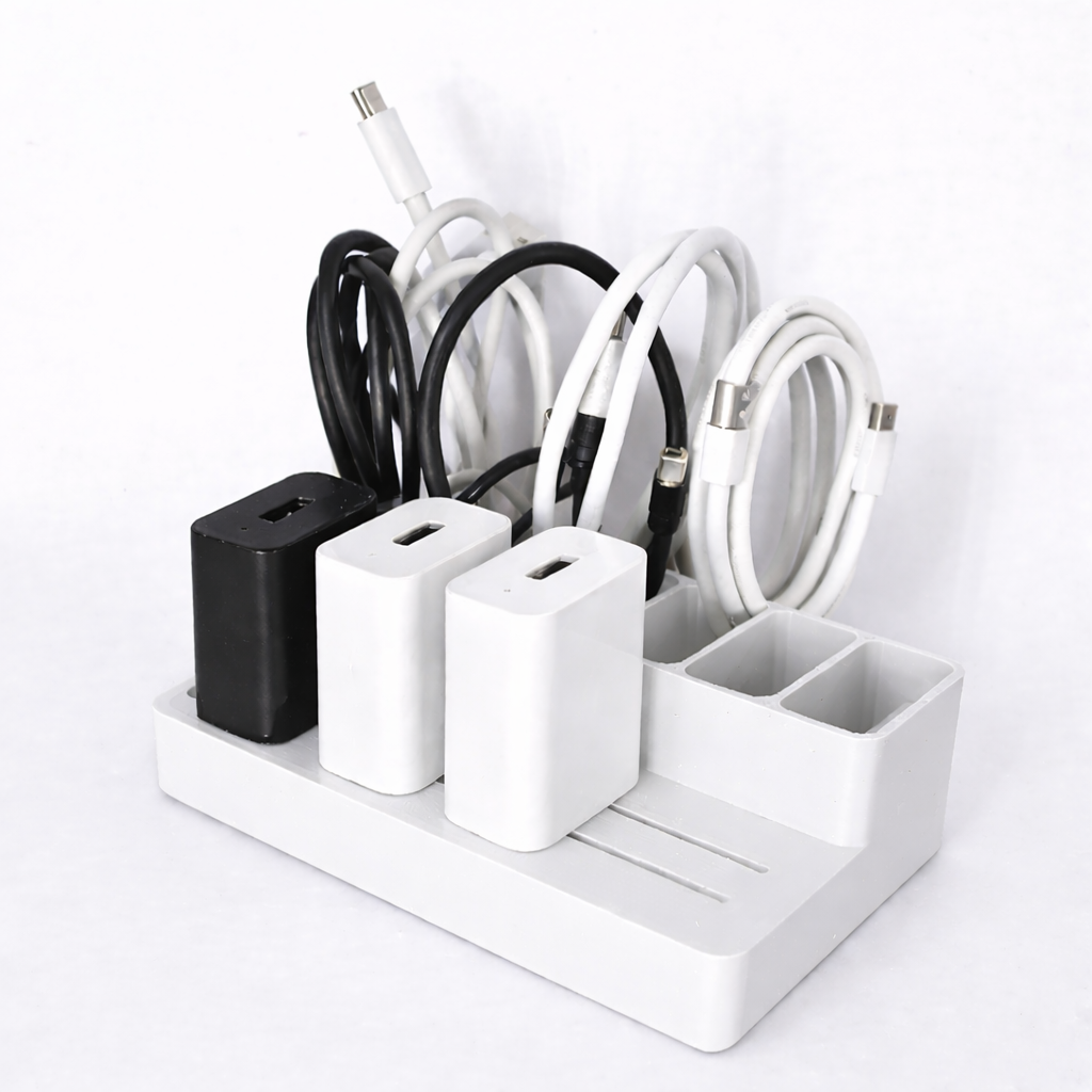 Schreibtisch Organizer für USB Kabel und Stecker – 3D-Druck