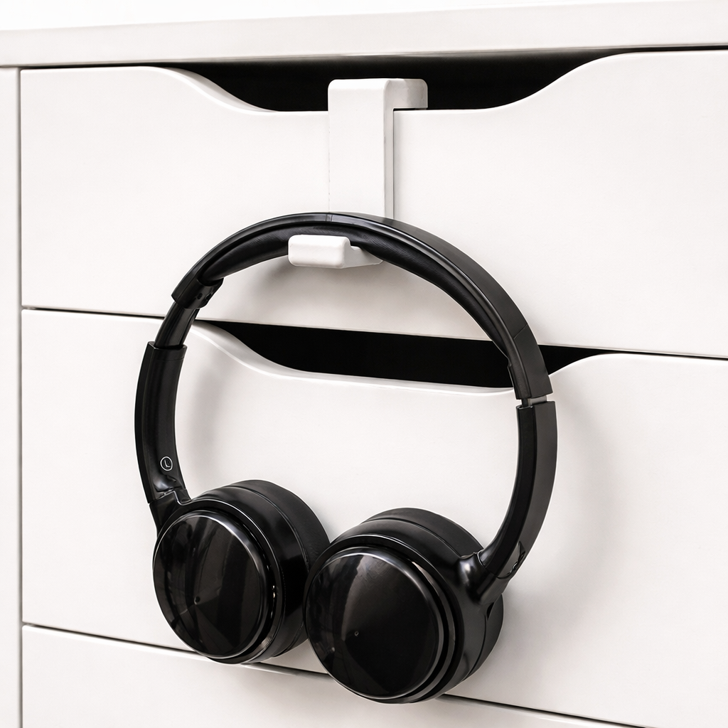 Kopfhörer Headset Halter passend für IKEA ALEX Schublade Schubladenhalter