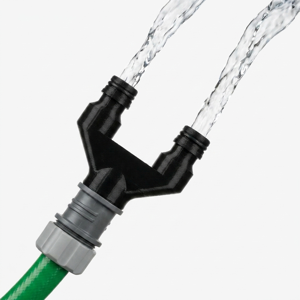 2 Wege / 3 Wege Schlauch Rohr Y Verteiler passend für Gardena Anschluss Wasser