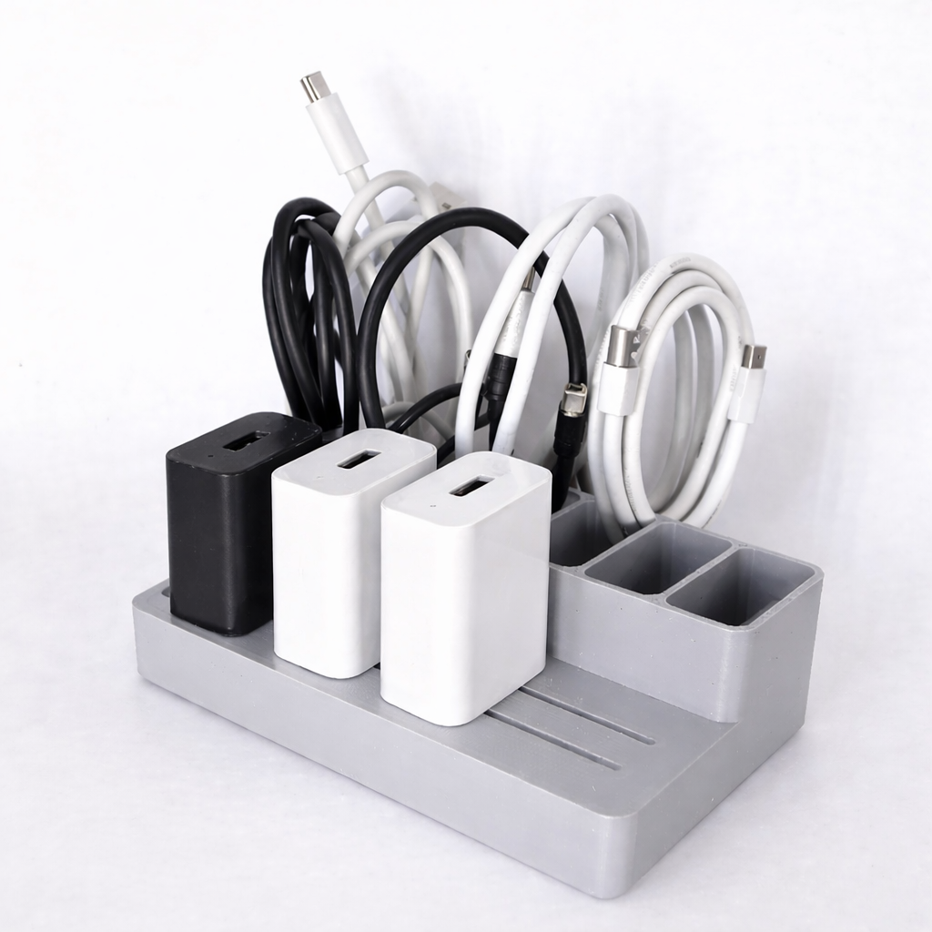 Schreibtisch Organizer für USB Kabel und Stecker