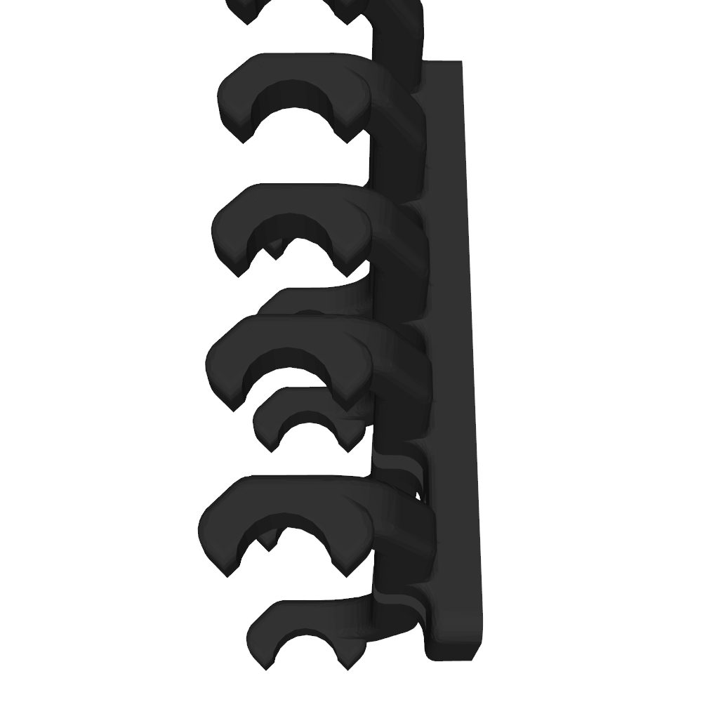 Pinselhalter kompatibel mit Ikea Skadis, 5 Fächer