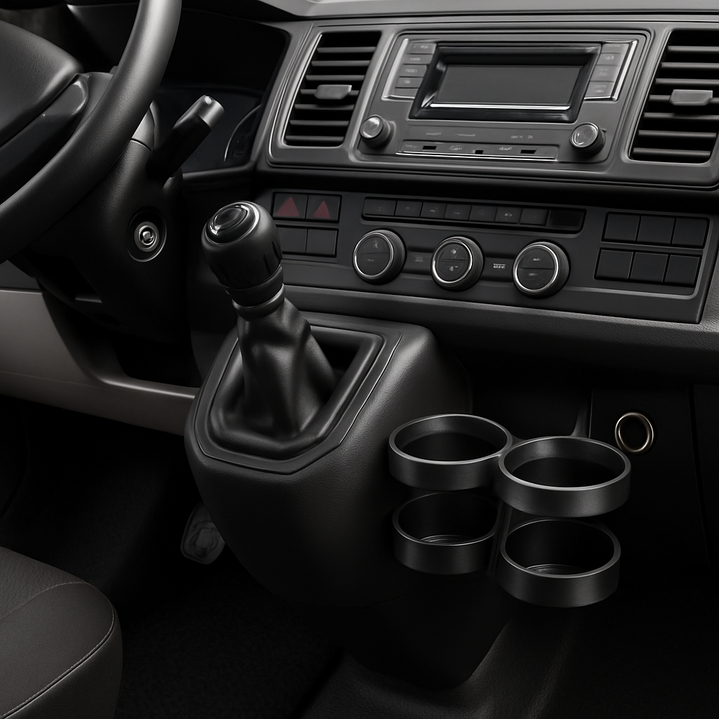 Doppel Getränkehalter passend für VW T6 Transporter Becherhalter Halterung