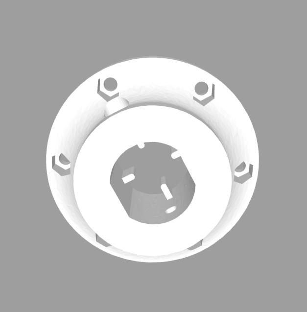 Stabiler Adapter / Zubehör kompatibel mit Thrustmaster T150/TMX 70 und 74mm