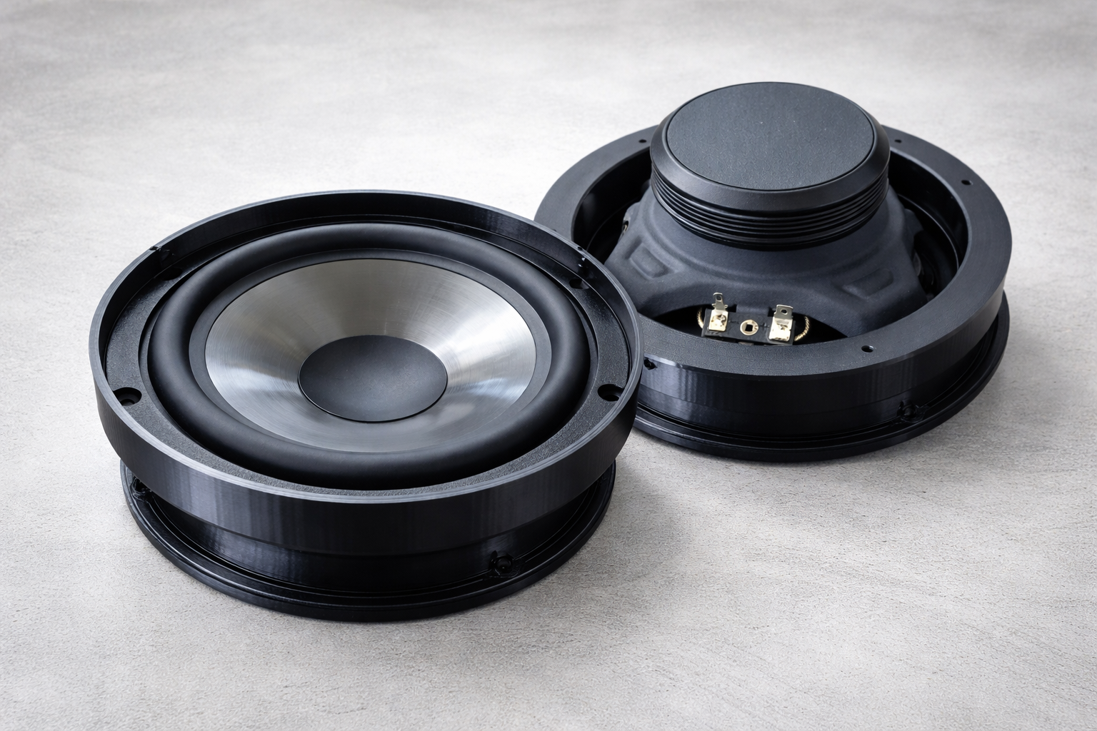 16,5 cm Auto Tür Lautsprecher Einbau Adapter Ringe 2 Stück für VW Volkswagen