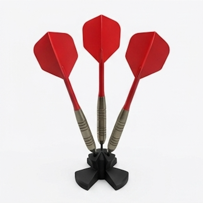 Dartpfeilhalter Dartpfeil Ständer Dart Halter 3 Soft- & Steeldarts