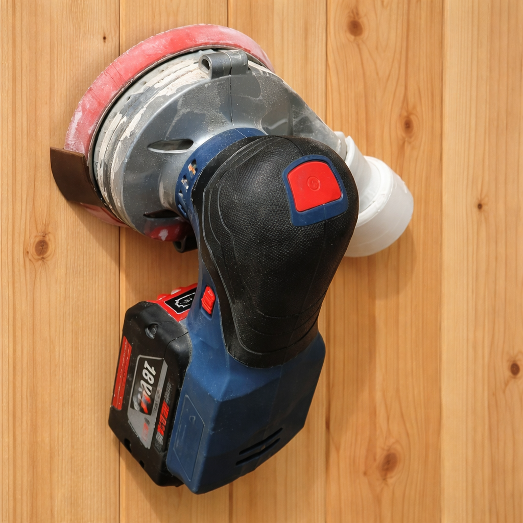 Wandhalter passend für Bosch GEX 18V-125 – Variante 2 3D-Druck