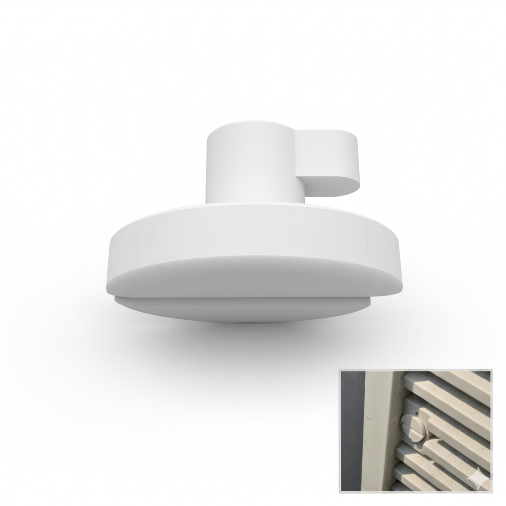 Ersatz Knopf-Abdeckung kompatibel mit Dometic Kühlschrank Weiß Lüftungsgitter