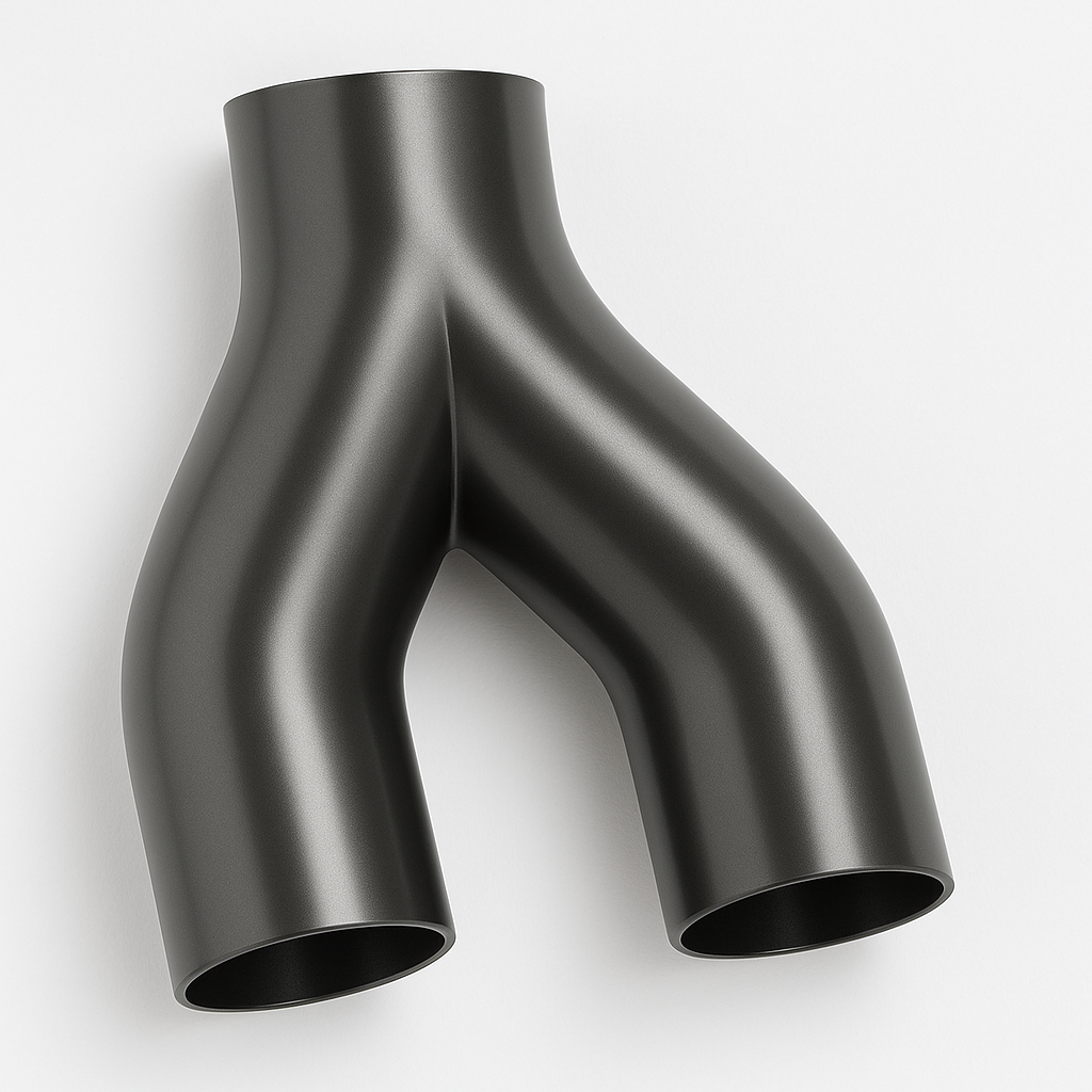 Y-Adapter passend für DN50 50mm HT Absauganlage – 3D-Druck