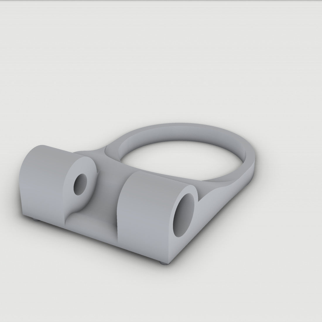 Halterung Bosch Kiox für Bosch Kiox 300 / Kiox 500 / SmartphoneGrip Ahead Vorbau – Ansicht 3, 3D-gedruckt von Parture