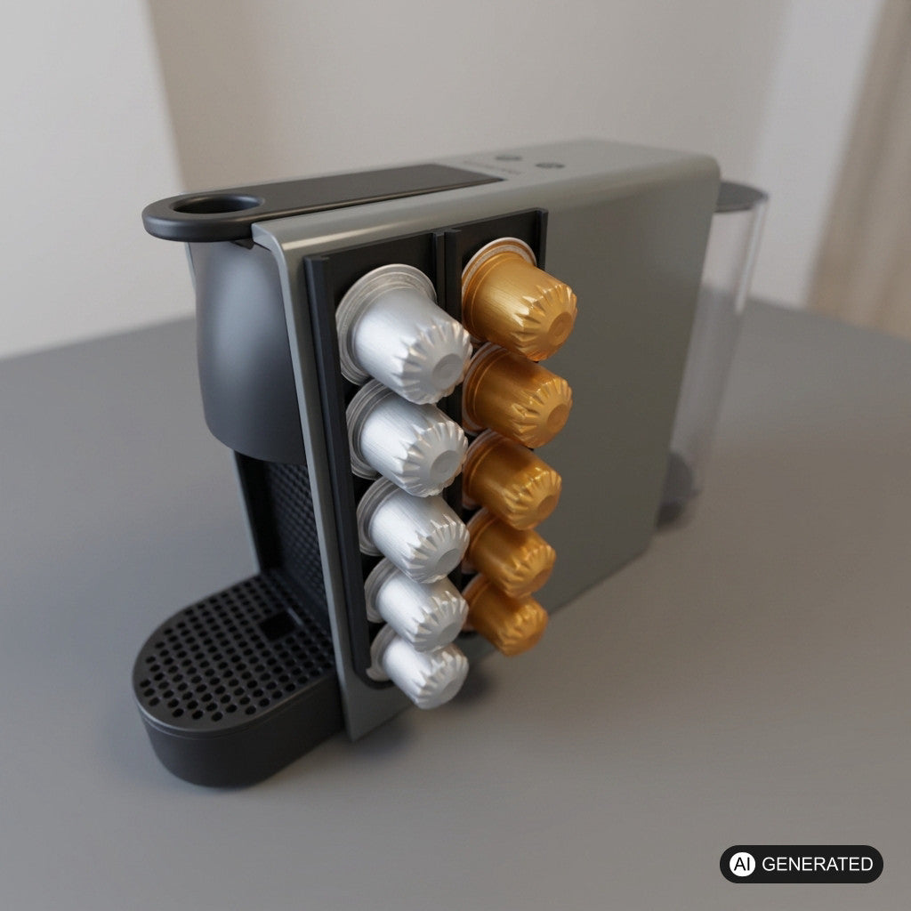 Nespresso-kompatibler Kaffeekapselhalter – Produktfoto, 3D-gedruckt von Parture