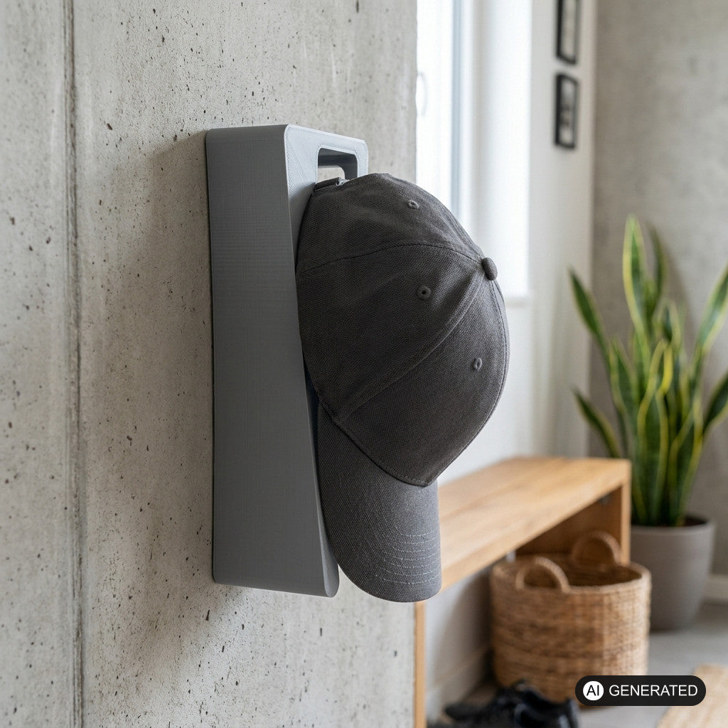 Cap Wandhalterung Halterung für New Era Flexfit – Produktfoto, 3D-gedruckt von Parture