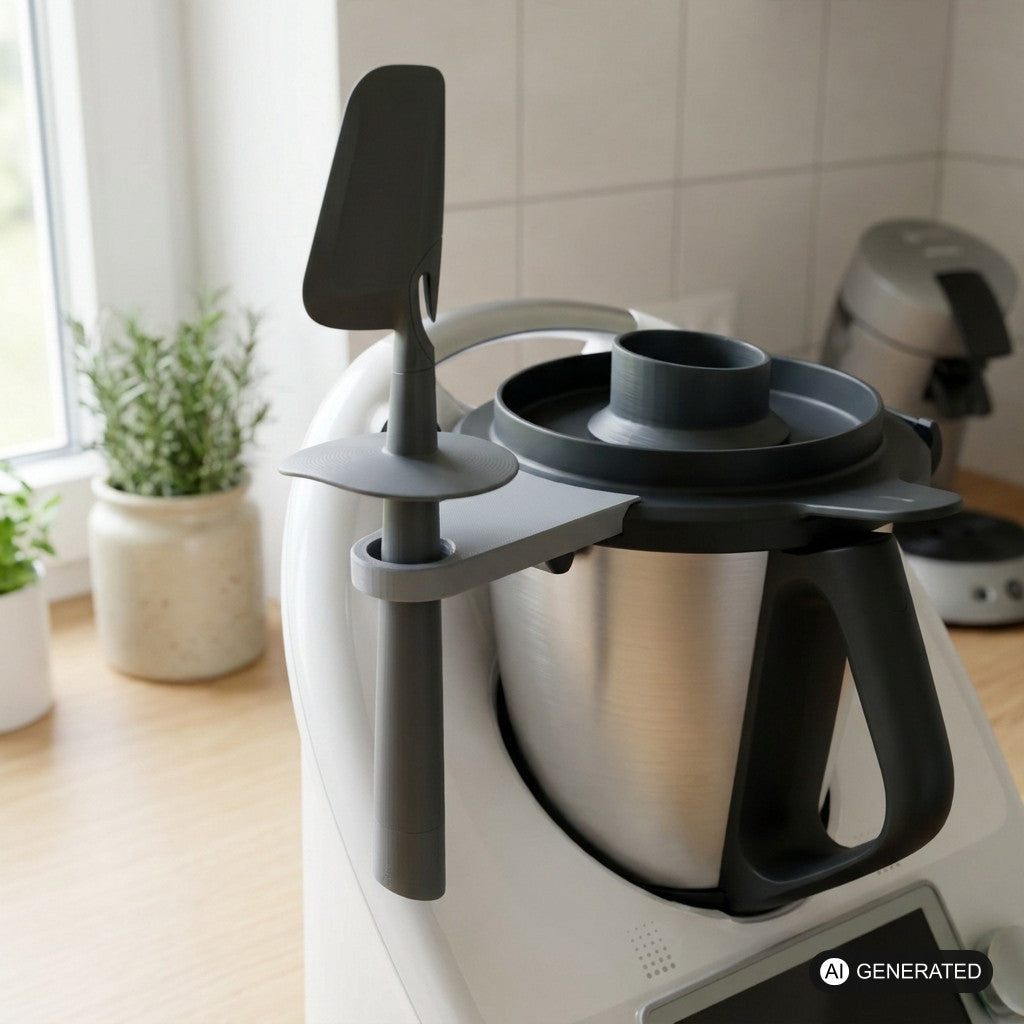 Zubehör Spatelhalter Thermomix für Thermomix TM6 TM5 T6 T5 Spatel Halterung – Produktfoto, 3D-gedruckt von Parture