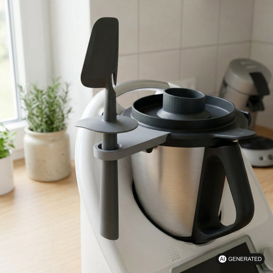 Zubehör Spatelhalter Thermomix für Thermomix TM6 TM5 T6 T5 Spatel Halterung – Produktfoto, 3D-gedruckt von Parture