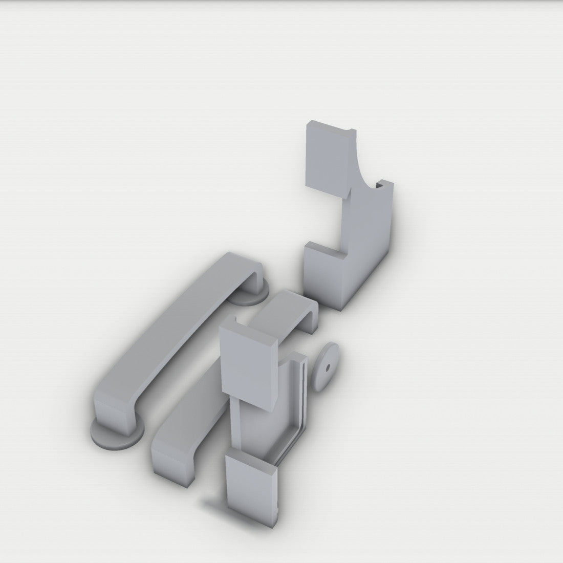 Ersatzteil IKEA DUKTIG für IKEA DUKTIG Kunstoff Griff Spielküche grau Neu – Ansicht 4, 3D-gedruckt von Parture