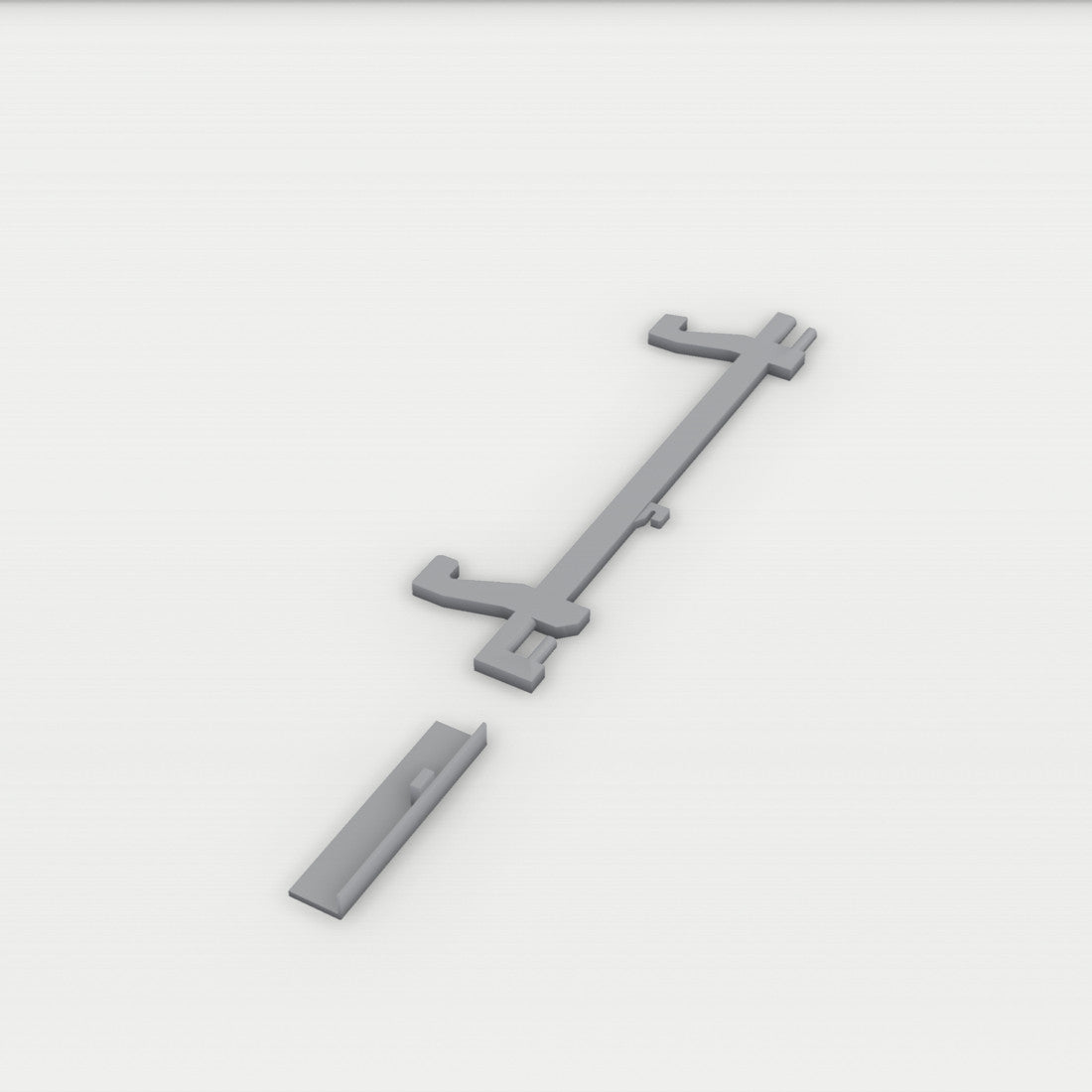 Türriegel Haken Miele für Miele M 8261-1 M 8260 M 8621 Teilenr. 6635824 – Ansicht 2, 3D-gedruckt von Parture