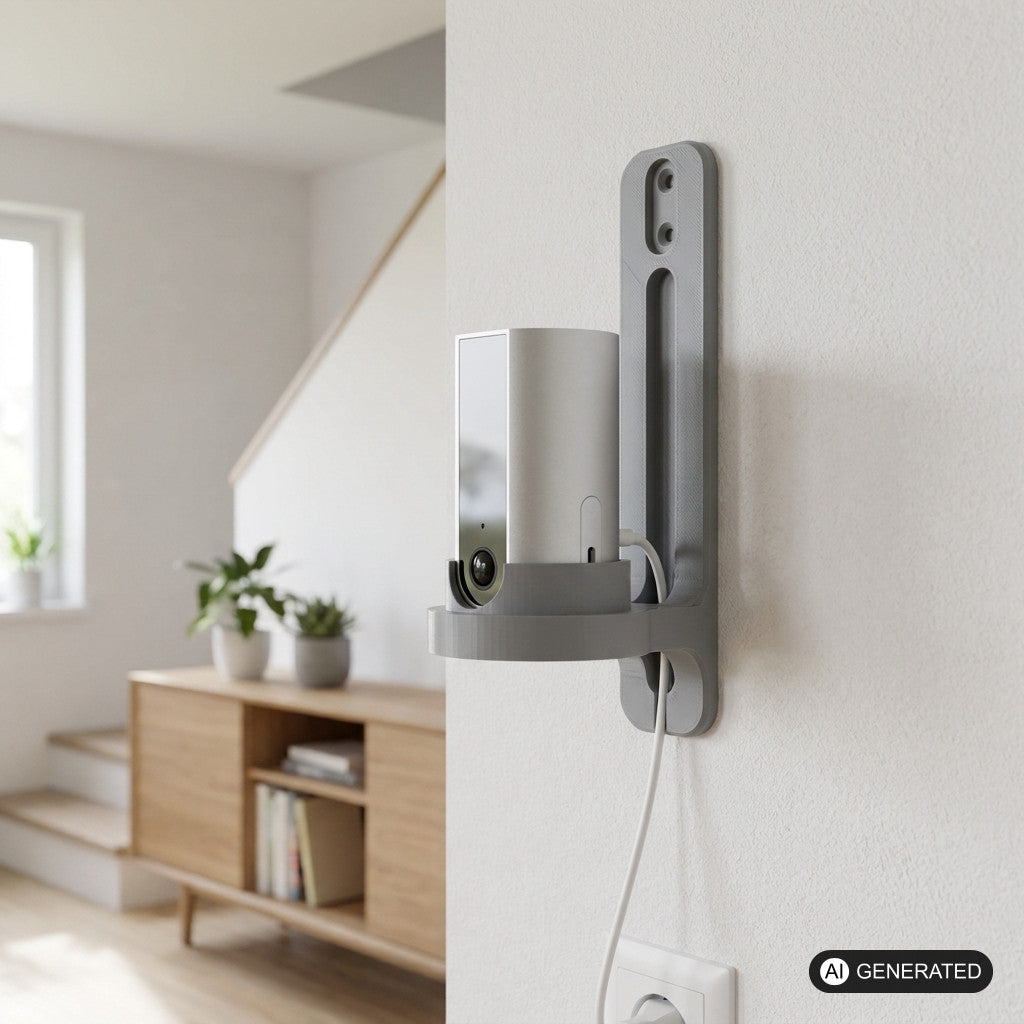Wandhalterung Netatmo Welcome für Netatmo Welcome Überwachungskamera / Wetterstation – Produktfoto, 3D-gedruckt von Parture
