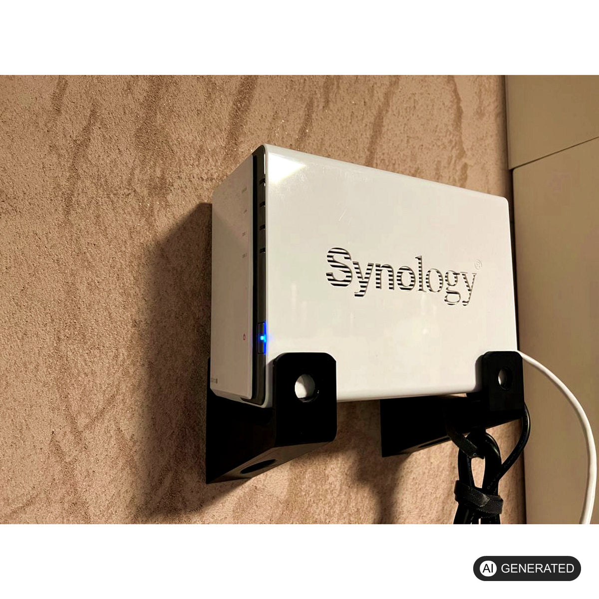 Halterung Synology Diskstation für Synology Diskstation DS224+ – Produktfoto, 3D-gedruckt von Parture