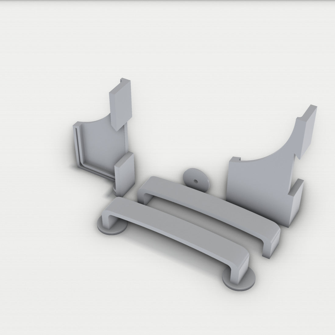 Ersatzteil IKEA DUKTIG für IKEA DUKTIG Kunstoff Griff Spielküche grau Neu – Ansicht 3, 3D-gedruckt von Parture