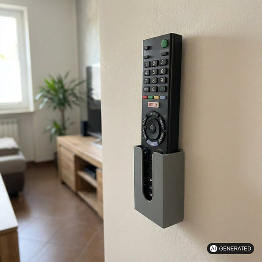 Fernbedienungshalter Wand Halterung für Universal TV Fernseher – Produktfoto, 3D-gedruckt von Parture